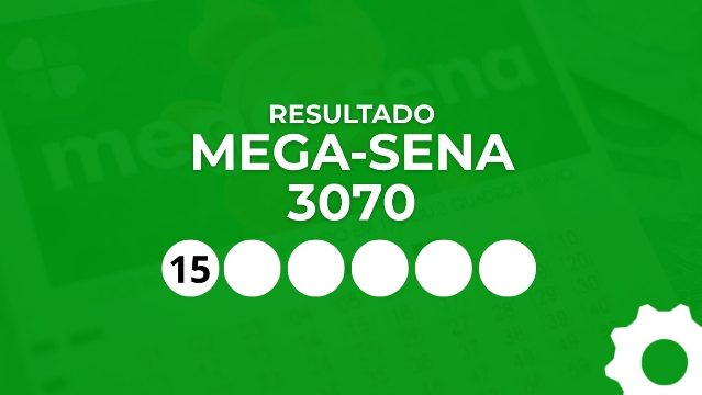 Mega-Sena 3070 sorteia nesta quarta-feira; veja o resultado e quando será o próximo concurso