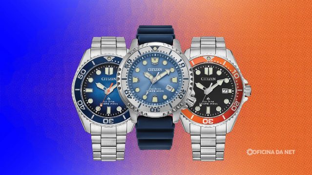 Citizen lança três novos relógios Promaster Dive com safira e resistência de 200 metros