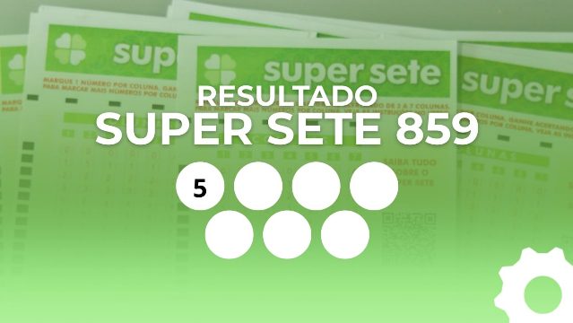 Resultado do Super Sete 859 ao vivo: veja os números de cada coluna