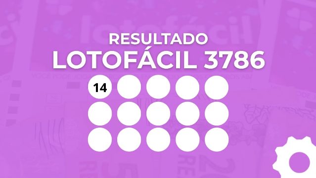 Resultado completo da Lotofácil 3786 de hoje: terça-feira, 22 de setembro