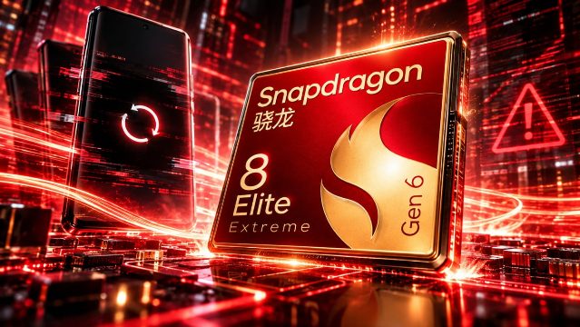 Snapdragon 8 Elite Extreme Gen 6 estaria causando tela preta e reinicializações.