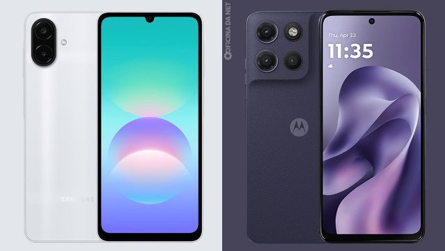 Galaxy A08 4G vs Moto G17: qual básico vale mais a pena