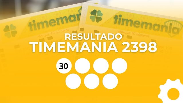 Resultado da Timemania 2398: veja os números sorteados de sábado (30/05); prêmio é de R$ 32 milhões